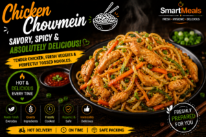 chicken chowmein fresh, hot, delicious