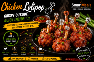 chicken lollipop crispy, juicy delight