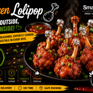 chicken lollipop crispy, juicy delight