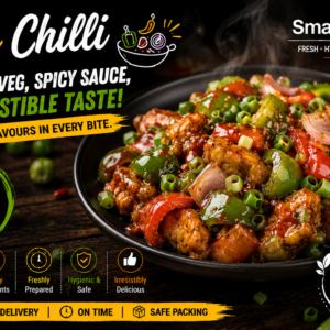 veg chilli crispy, spicy, irresistible