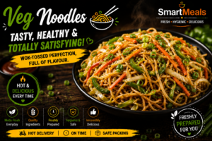 veg noodles fresh, hot, and delicious