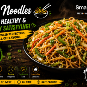 veg noodles fresh, hot, and delicious